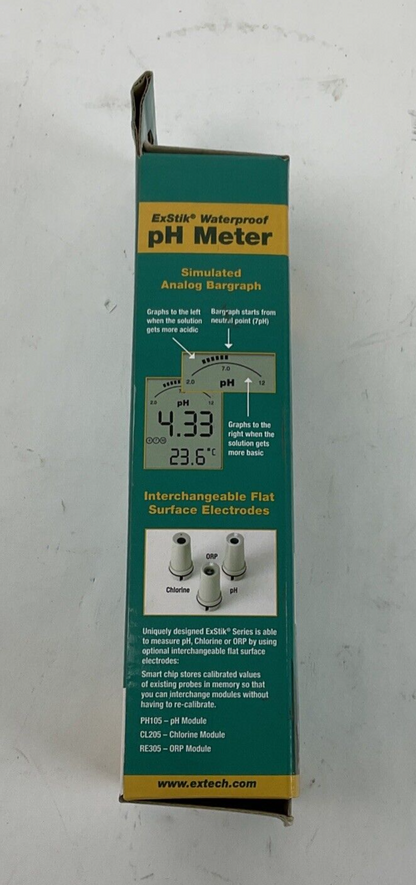 EXTECH PH100EXSTIK WATERPROOF PH METER DIGITAL READOUT