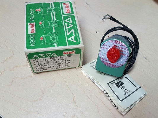 ASCO 8262C31 - VALVE 1/8" ORIFICE, 1/8" PIPE, 110/120V, 6W
