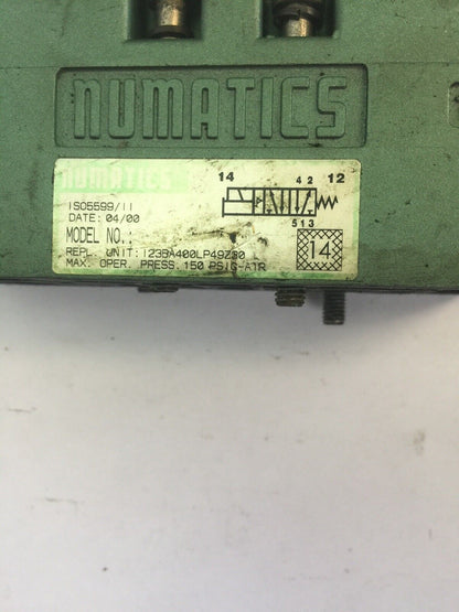 NUMATICS 237-1045B SOLENOID VALVE 100-115/50 110-120/60 0.06AMP