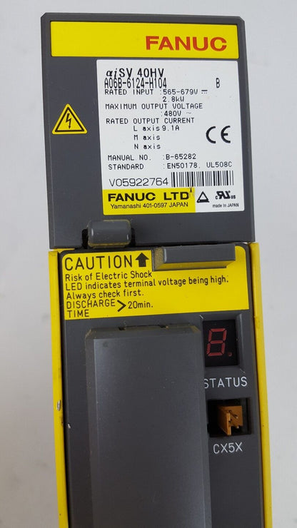 FANUC A06B6124 H104 AISV 40HV