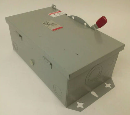 WESTINGHOUSE GFN322N FUSIBLE SAFETY SWITCH 2P 60A 240V 15HP TYPE 1 INDOOR