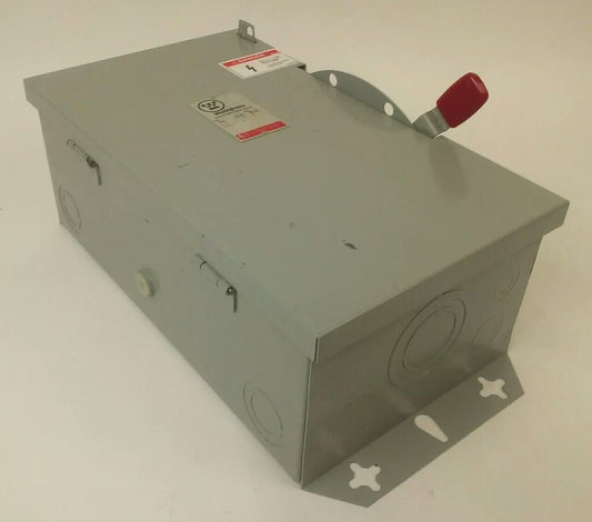 WESTINGHOUSE GFN322N FUSIBLE SAFETY SWITCH 2P 60A 240V 15HP TYPE 1 INDOOR