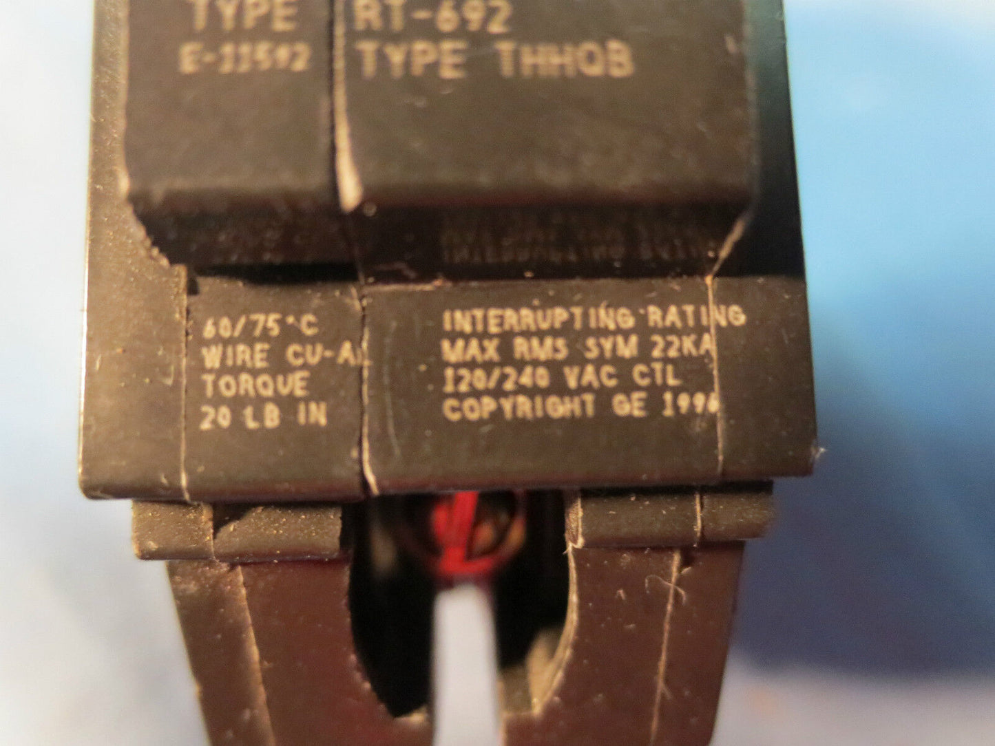 GE SWD TYPE RT-692 / THHQB 20A 1-POLE CIRCUIT BREAKER 22kA - LOT of 10