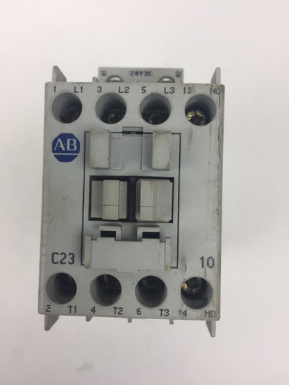 ALLEN BRADLEY 100-C23Z*10 CONTACTOR SER B 600VAC 30A COIL 24VDC