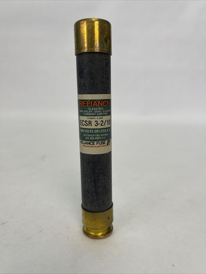 RELIANCE ECSR 3-2/10 CLASS RK5 TIME DELAY FUSE 600VAC 3-2/10AMP (BOX OF 10)
