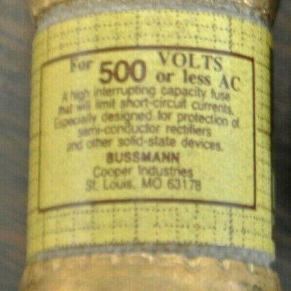 BUSSMANN / TRON KBH35 RECTIFIER FUSE / 500V / 35A / NEW SURPLUS / EACH