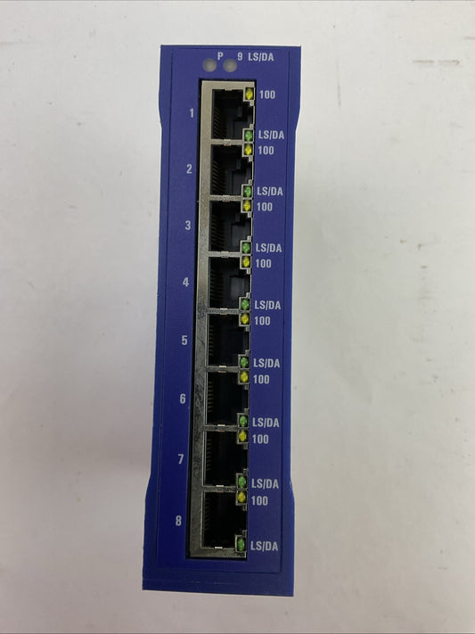 HIRSCHMANN SPIDER II 8TX/1FX EEC RAIL SWITCH 24VDC 8 PORT ETHERNET SWITCH