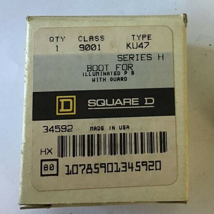 SQUARE D 9001 KU47 BOOT FOR P.B. ILL. W/ GUARD SER.H