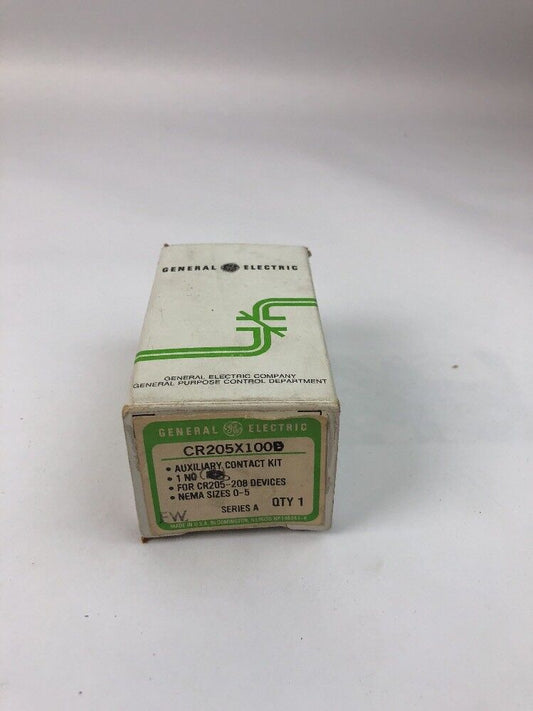 GE CR205X100D AUXILIARY CONTACT KIT FOR  CR205-208 DEVICES NEMA SIZE 0-5