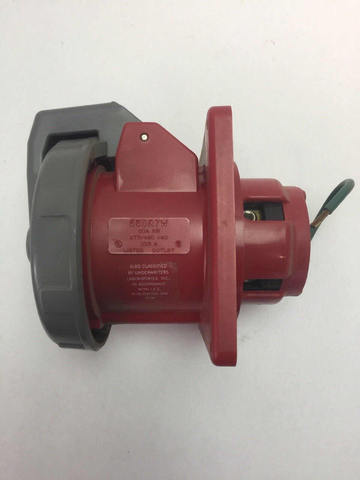 HUBBELL 560R7W PIN & SLEEVE RECEPTACLE 60A 277/480VAC