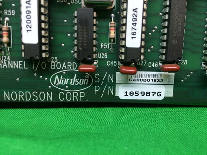 NORDSON 8 CHANNEL I/0 BOARD 105987G