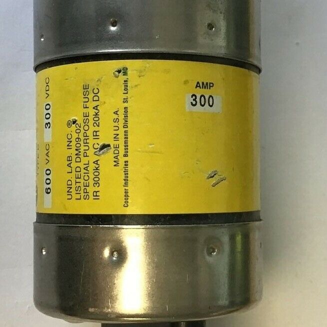 BUSSMANN LPS-RK-300SP LOW PEAK FUSE 300AMP 600VAC 300VDC