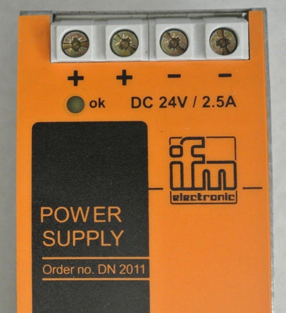 ifm SL2.502 POWER SUPPLY / 24VDC / 2.5A / 115-230VAC, 50-60Hz / IFM DN 2011