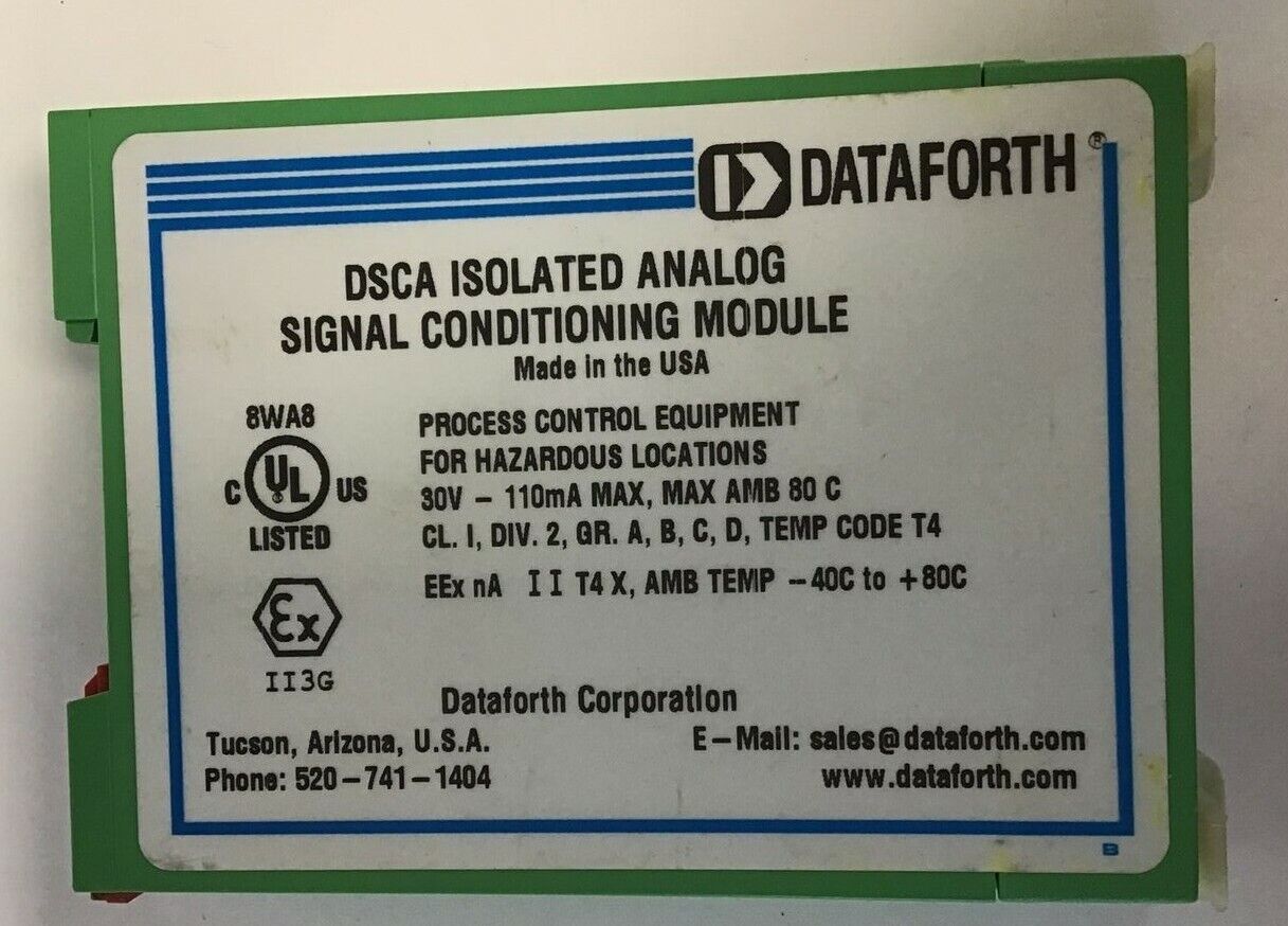 DATAFORTH DSCA41-01 ISOLATED VOLT, WIDEBAND INPUT MODULE