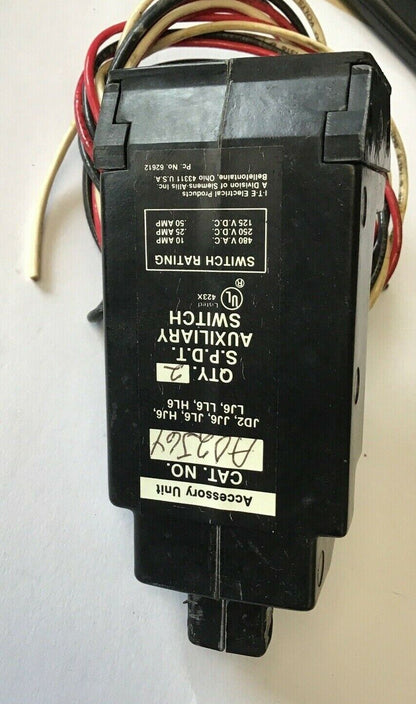 ITE A02J64 AUXILIARY SWITCH 480VAC 10A 250VDC