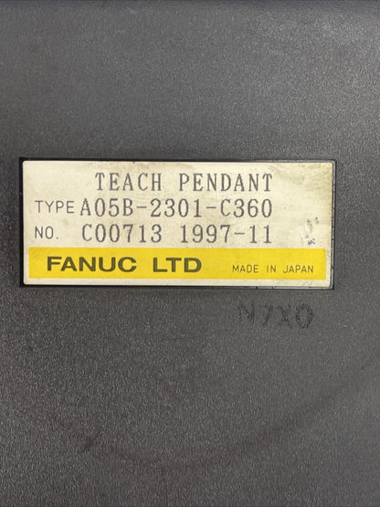 FANUC TEACH PENDANT A05B-2301-C360