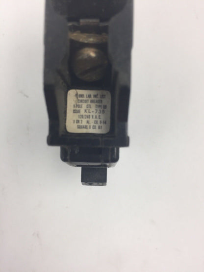 SQUARE D QO115 CIRCUIT BREAKER 15A 120/240V (LOT OF 3)