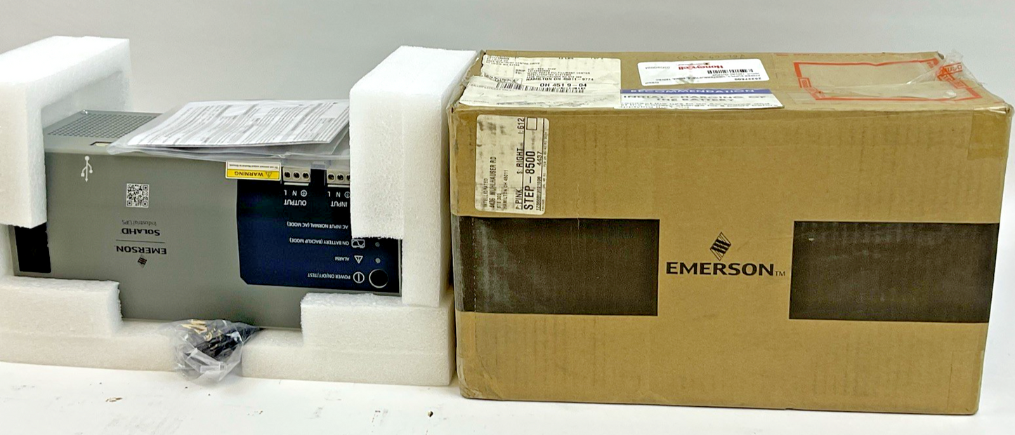 EMERSON SDU-850B INDUSTRIAL AC UPS SOLA HD 850VA 510W 120V 50/60HZ