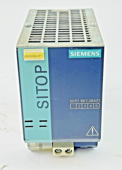 SIEMENS - 6EP1961-3BA01 - PUFFERMODUL - 24-28.4 VDC, SITOP PWR SUPP, DIN-RAIL MT