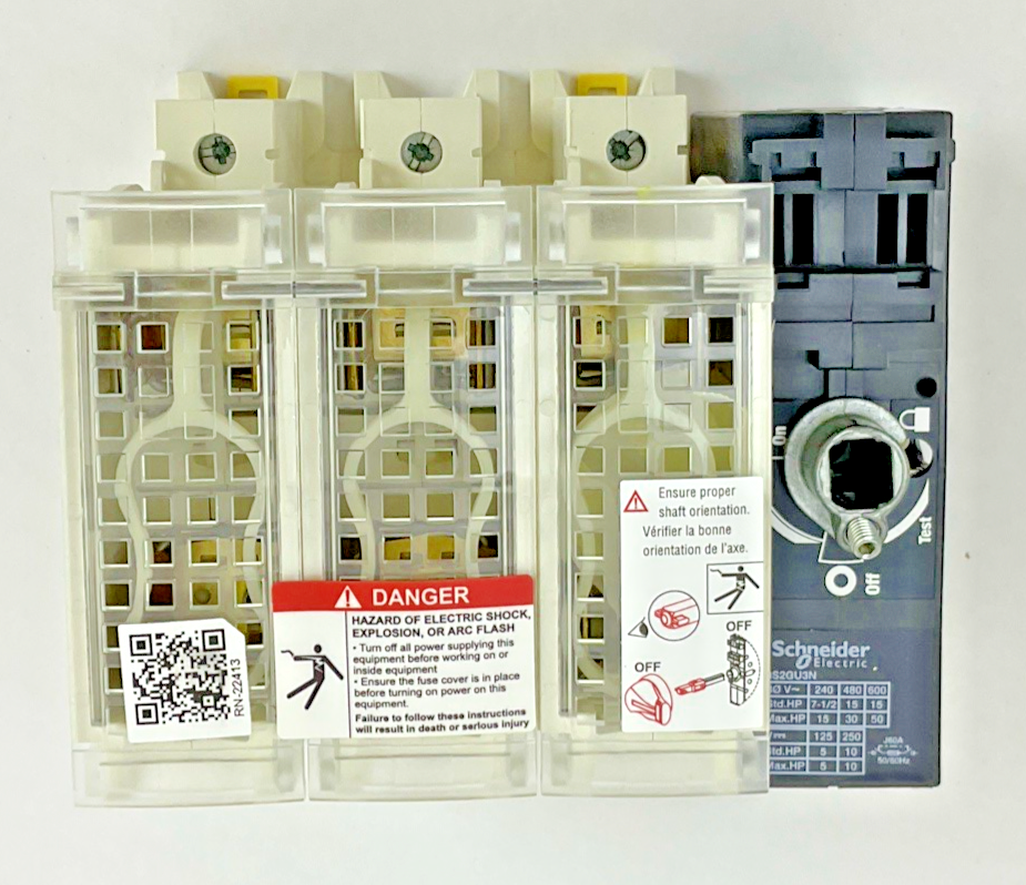 SCHNEIDER ELECTRIC GS2GU3N FUSIBLE DISCONNECT SWITCH 600V 60A