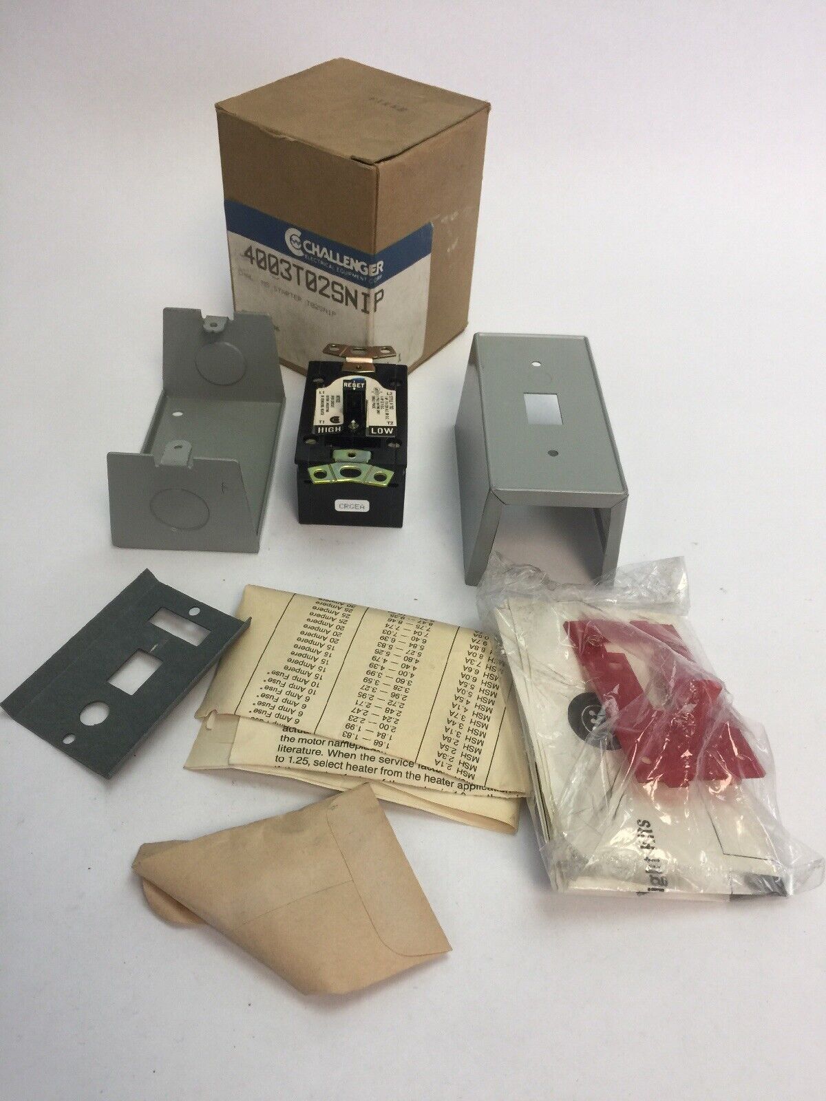 CHALLENGER 4003T02SNIP MANUAL STARTER 115-230V 1HP