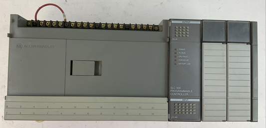 ALLEN BRADLEY 1747-L40A SER C FRN 6 PROCESSOR UNIT 40 I/0 1746-A2 2 SLOT EXPANSI