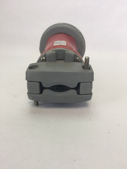 HUBBELL HBL4125P6W PLUG WATERTIGHT 125A 380/416VAC 3 POLE 4 WIRING GROUNDING IEC