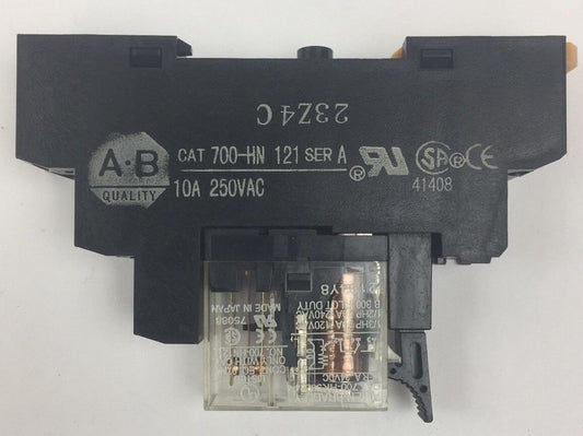 ALLEN BRADLEY 700-HN121 SLIM LINE RELAY 5A 250 VAC 700-HK36Z24-4