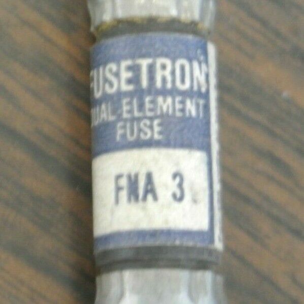 LOT of 5 / BUSS FNA-3 DUAL-ELEMENT FUSE / 3A / 125V / NEW SURPLUS / FNA3