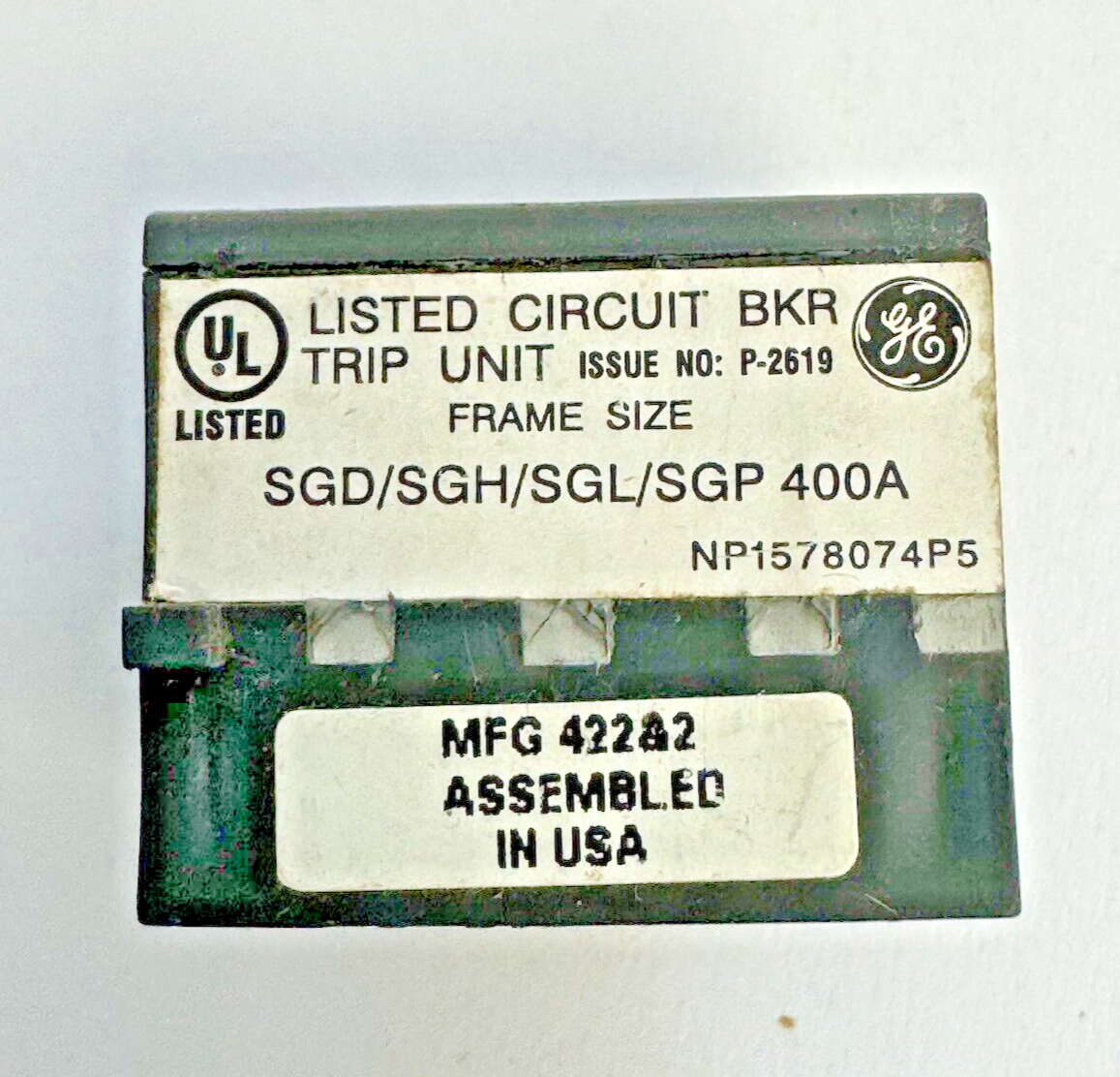 GE - SRPG400A350 - RATING PLUG W/ ADJUSTABLE INSTANTANEOUS TRIP - 350A