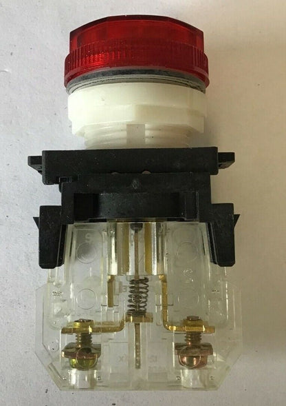 WESTINGHOUSE PB3HHRV7 INDICATING LIGHT 22.5MM MINI OIL-TITE RED LENS 120V