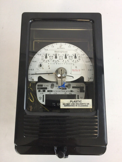 WESTINGHOUSE D4B-2FM KILOWATTS METER 120V 3W 20CLASS 280C209G01 2.5TA 1.2Kh