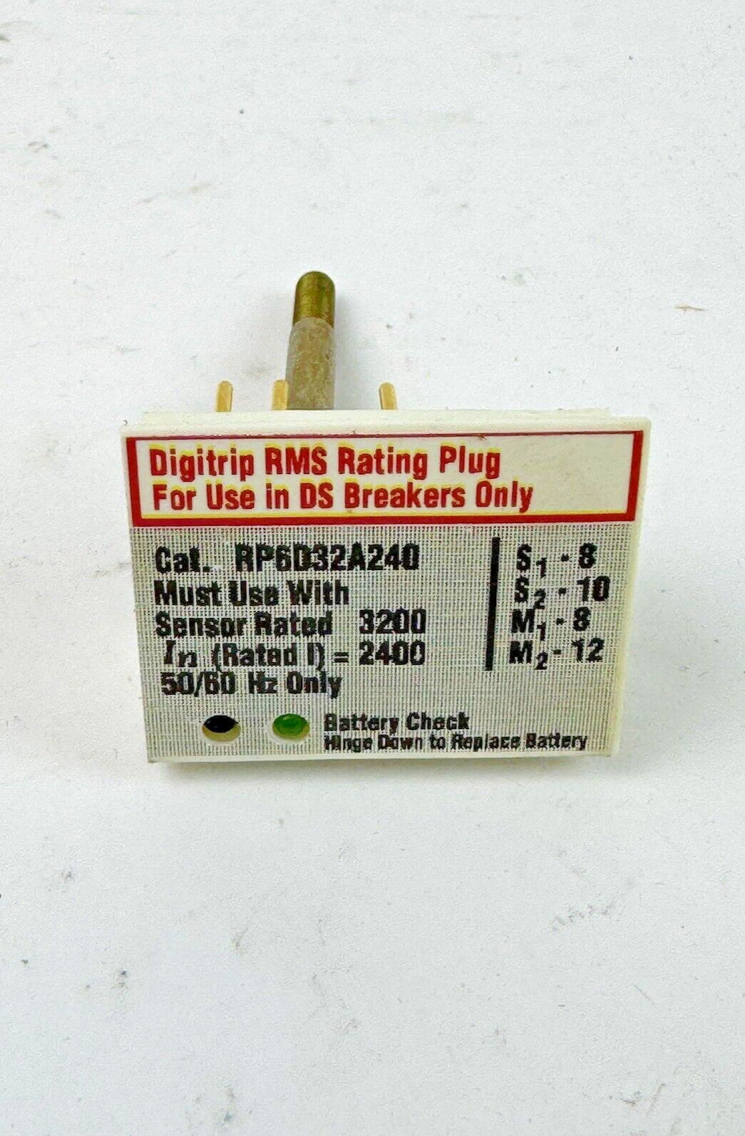 CUTLER-HAMMER / EATON - RP6D32A240 - DIGITRIP RMS RATING PLUG - 2400 AMP