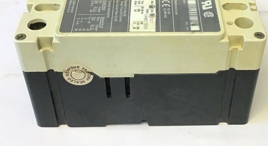 CUTLER HAMMER HMCP015E0CA04 CIRCUIT BREAKER 15A 600VAC 3P 250VDC