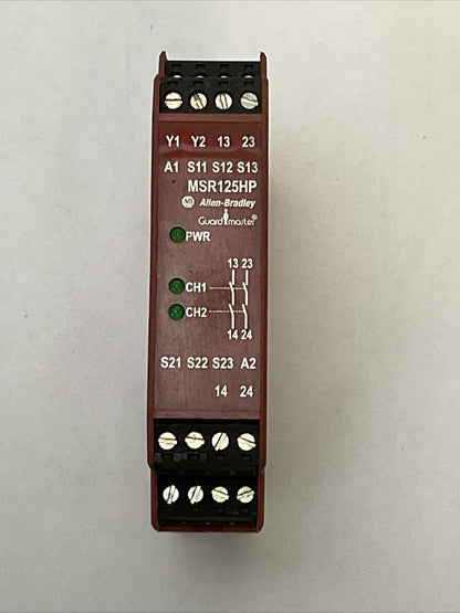 ALLEN BRADLEY 440R-D21369 MSR125HP SER A SAFETY RELAY