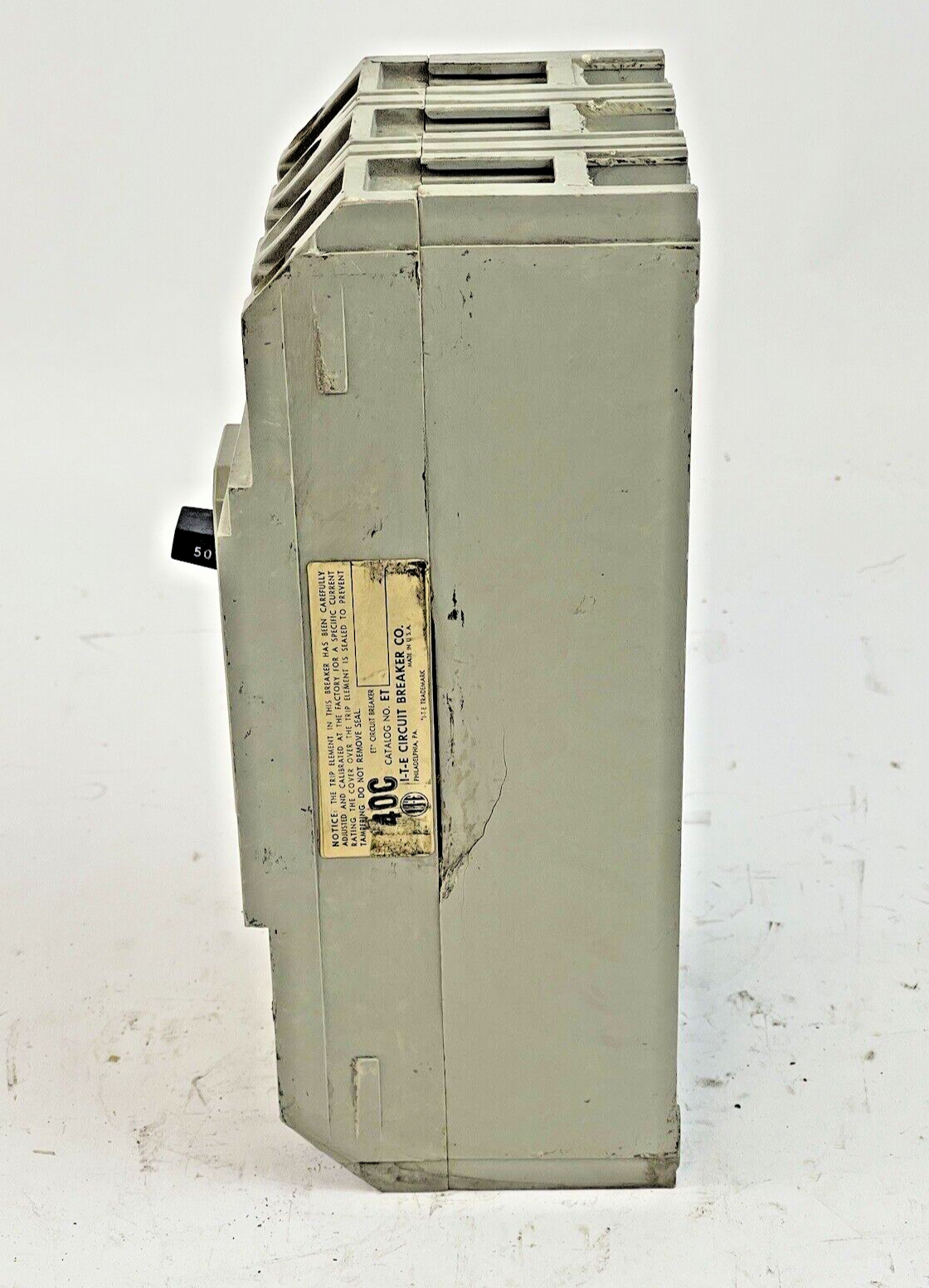 ITE / SIEMENS - H4164 - CIRCUIT BREAKER - 50 AMP, 250 DC, 600 VAC, 3 POLE