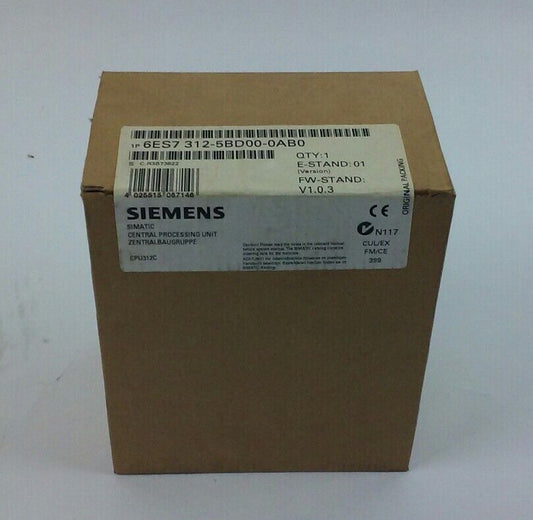 SIEMENS SIMATIC CPU 6ES7-312-5BD00-0AB0 FIRM STAND 1.0.3