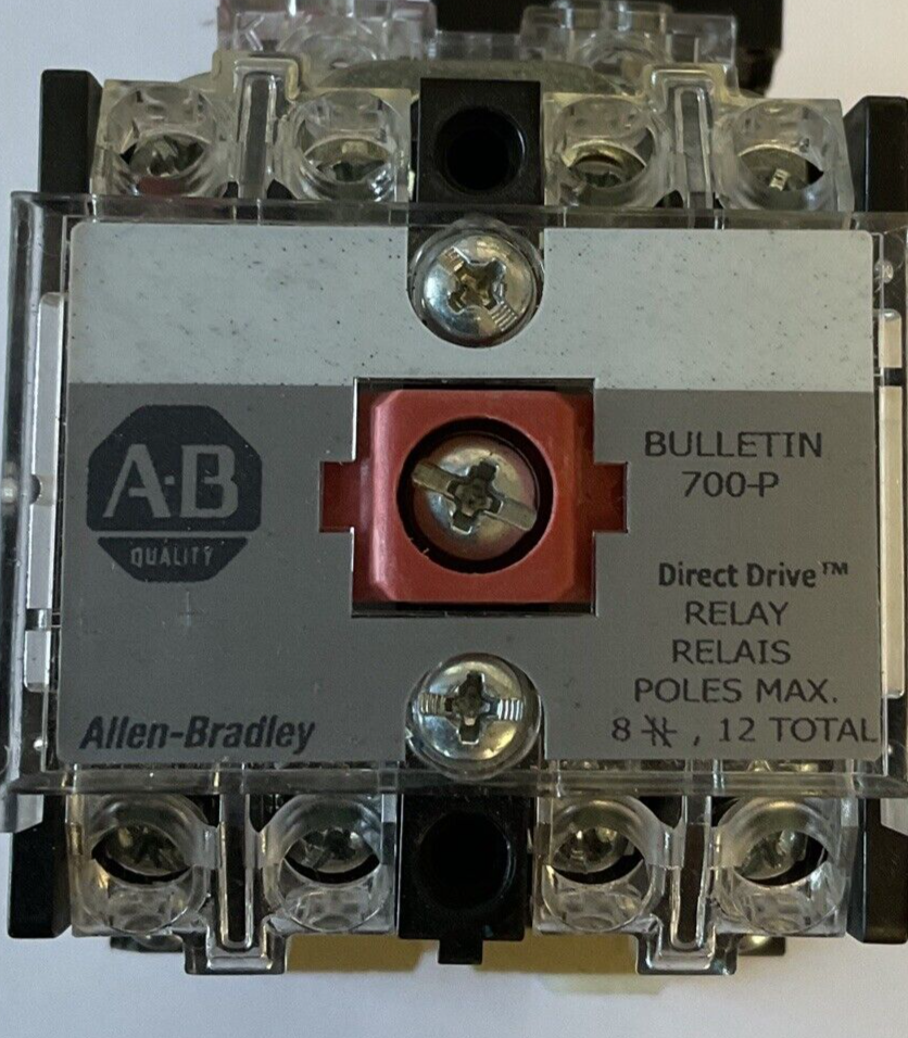 ALLEN BRADLEY 700-P800A1 AC RELAY SER.E 600VAC 10A TYPE P