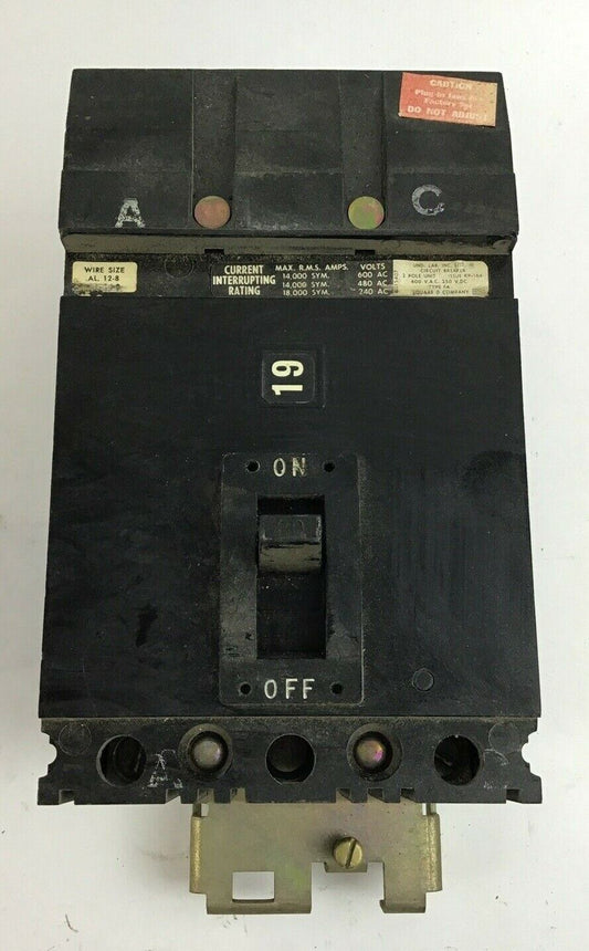 SQUARE D FA26020AC CIRCUIT BREAKER 20A 2POLE 600VAC 250VDC