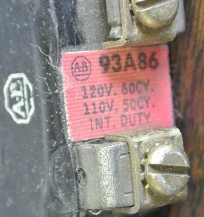 ALLEN-BRADLEY - 93A86 COIL - 110V/50Hz, 120V/60Hz - INTERMITTENT DUTY - LOT of 2