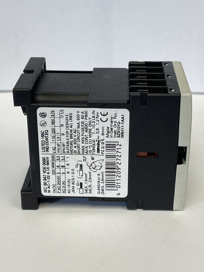 SIEMENS - 3RT1016-1BB42 - CONTACTOR - AC-3 9 A, 4 kW / 400 V 1 NC, 24 V DC 3-pol