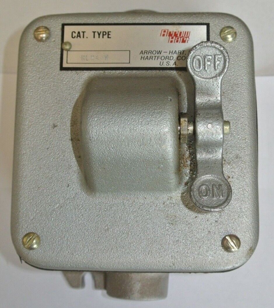 ARROW HART RL-21-W MANUAL STARTER, TOGGLE OPERATED - NEMA 4 WATER-TIGHT 115/230V