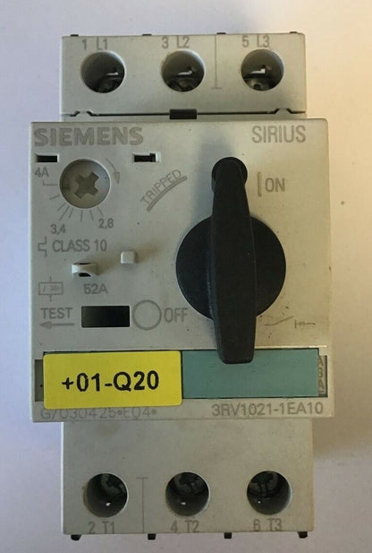 SIEMENS 3RV1021-1EA10 MOTOR STARTER 690V ***LOTOF2***