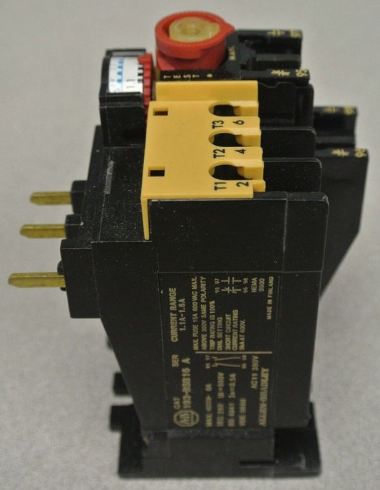 ALLEN-BRADLEY 193-BSB16 Ser. A  BIMETALLIC OVERLOAD RELAY 1.1-1.6A / NEW SURPLUS