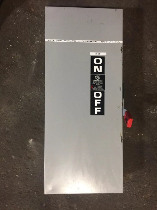 GE TH4324 SAFETY SWITCH 200A 240VAC 250VDC 60HP TYPE 1