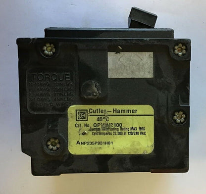 WESTINGHOUSE QPHW2100 CIRCUIT BREAKER 120/240VAC 2POLE 100AMP