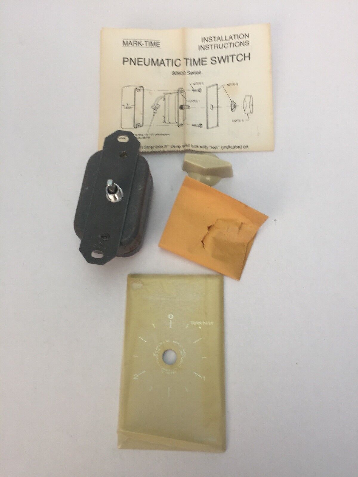 MARKTIME 90907 PNEUMATIC TIME SWITCH 3 HRS OFF TYPE WITHOUT HOLD