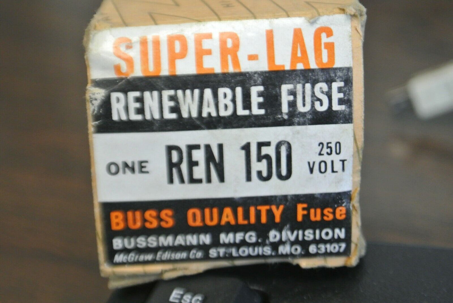 BUSS REN 150 SUPER-LAG RENEWABLE FUSE / 150A / 250V / NEW SURPLUS