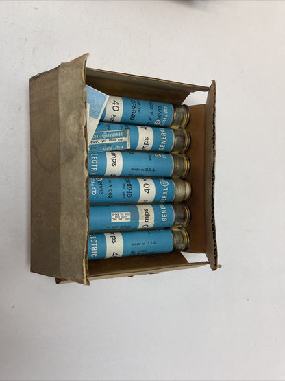 GE GF6B40 FUSE TYPE CLF 600V 40AMP (LOT OF 6)