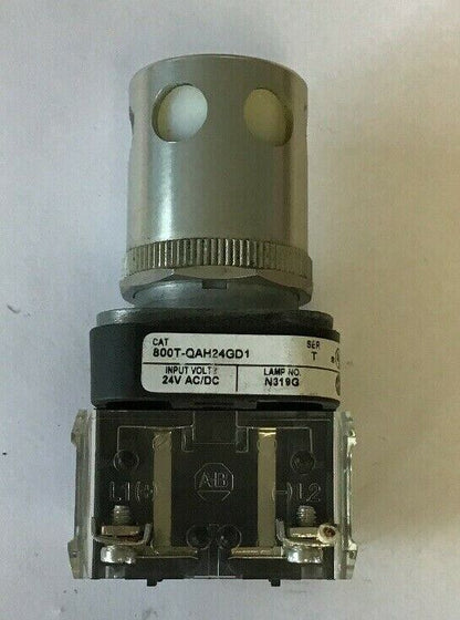 ALLEN BRADLEY 800T-QAH24GD1 , SERIES T, PUSH BUTTON WHITE, 24 VDC/AC